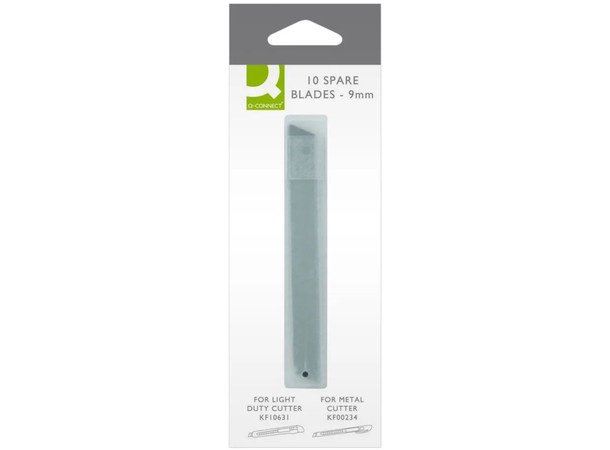 Kuttekniv ekstra blader Q-Connect 9mm Reserveblad | 9mm 