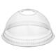 9443432 PaccorE400209 Lokk dome i rPET til beger 95mm med hull (eske 800 stk)