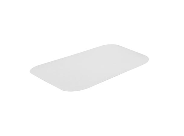 Lokk til aluminiumsform 244 x 124 mm Alubelagt / hvitt kartonglokk (800 stk) 