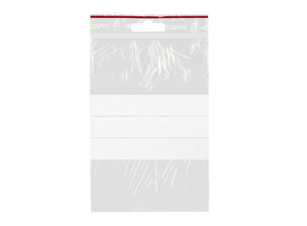 Lynlåspose 100 x150 mm T-64 (1000) 50 my | m/skrivef | Grippie | Eurohull 