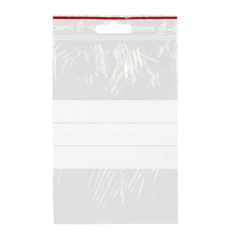 146206  7200043 Lynlåspose 100 x150 mm T-64 (1000) 50 my | m/skrivef | Grippie | Eurohull