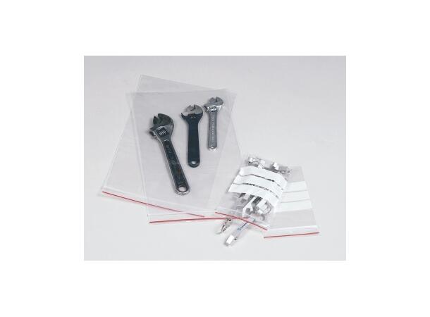 Lynlåspose 100 x150 mm T-64 (1000) 50 my | m/skrivef | Grippie | Eurohull 