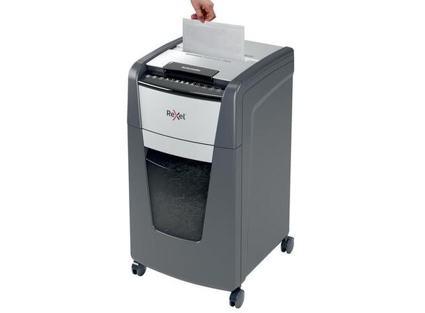 Makuleringsmaskin REXEL Auto+ 300M P5 Makuleringsmaskin med mikrokutting 