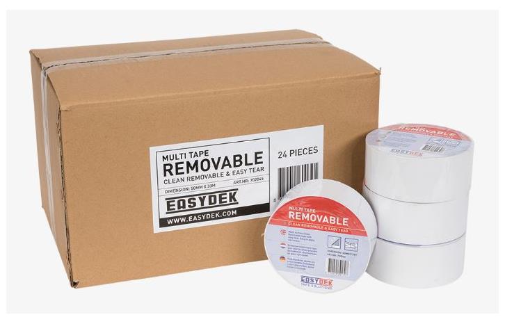 9441140 3M  Multi Tape avtagbar 50 mm x 33 m hvit 