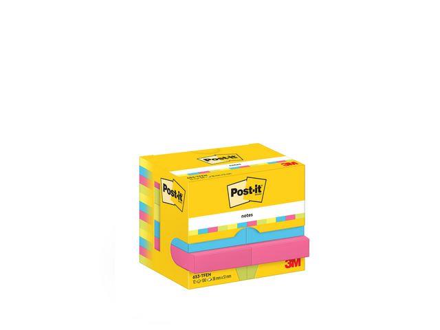 273187 Post-It 7100290179 Notatblokk POST-IT 38x51 Energetic (12) 