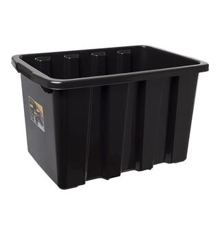 Oppbevaringsboks STRONGBOX 55L sort Praktiske slitesterke oppbevaringbokser