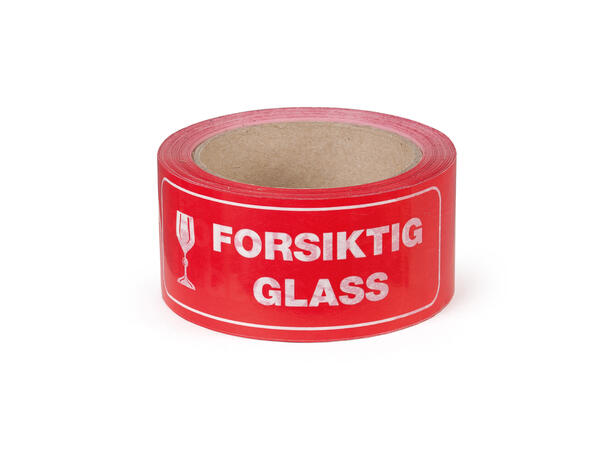 Pakketape - 50x66 Forsiktig Glass 