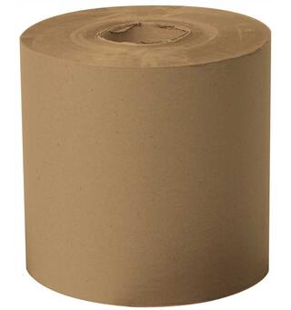 Papir til Quantum™ XTW maskin 375mm rull 1-lag 50 gr resirkulert hvitt kraftpapir