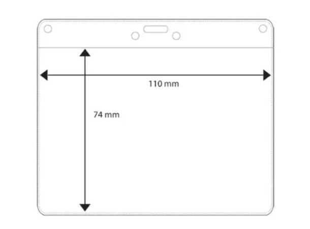 Plastlomme - Cardkeep, Liggende Innvendig mål 110 x 74mm 