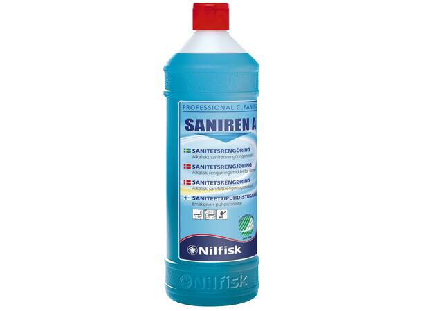 Rengjøring NORDEX Saniren A 1L Alkalisk sanitært rengjøringsmiddel 