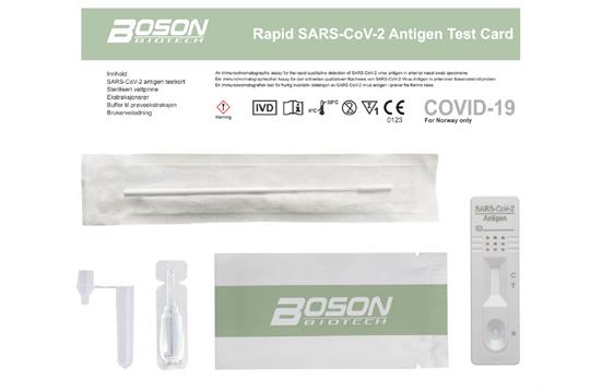 9433741 Boson Biotech IN40C5-2 SARS-CoV-2 antigen hurtigtest Boson Covid-19 hurtigtest/selvtest