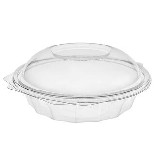 Salatbeger SH 375 ml | 150 x 60  mm beger med hengslet lokk i rPET (300 stk)