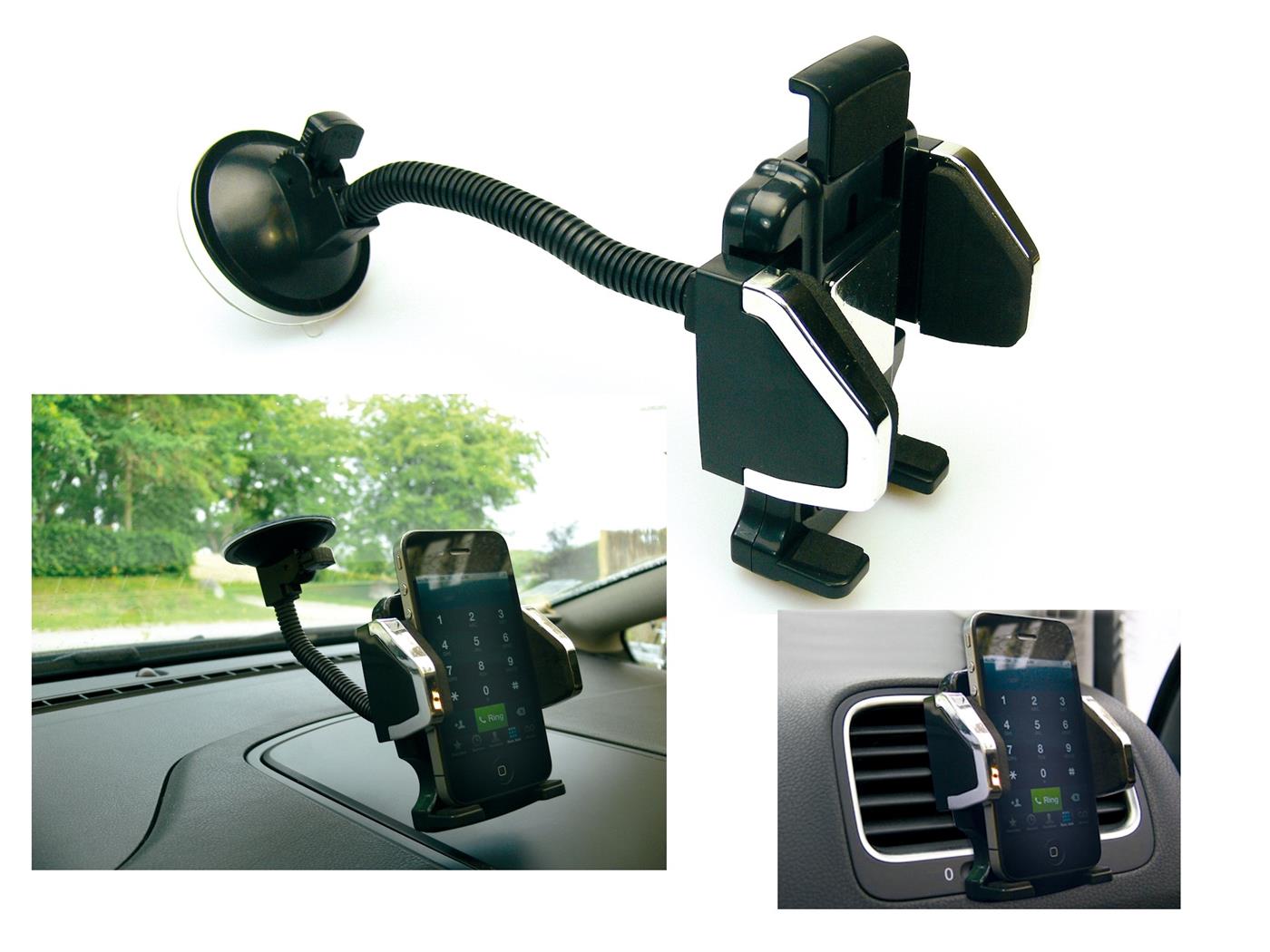 9441206 Sandberg 402-91 Sandberg In Car Universal Mobil Holder Mobilholder med justerbar fleksibel arm
