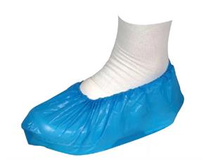 Skoovertrekk ABENA , XL 30my blå Engangs skoovertrekk i blå LDPE (100 st) 