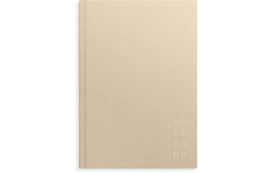 279321  92755500 Skrivebok BURDE A5 linjer beige Notatbok