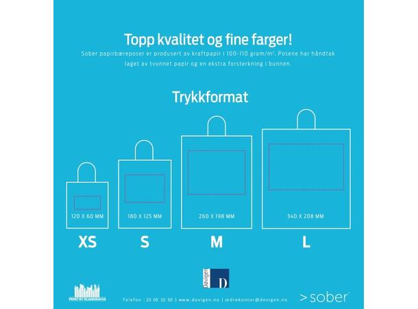 Startkost tiltrykk Sober pose 1 farge 