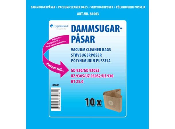 Støvsugerpose Activa / Nilfisk ++ (10) 