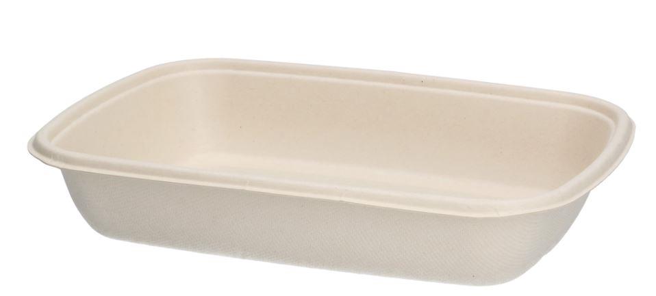 9445176  226641 Take-Away boks Bagasse 750ml 300 stk pr kartong