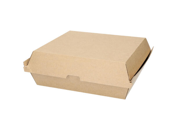 Take-away boks 20x18X7,5 cm brun 150 stk pr kartong 