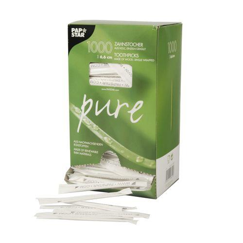 170544 Papstar 16691 Tannstikker PURE rund 6,5cm (1000) 