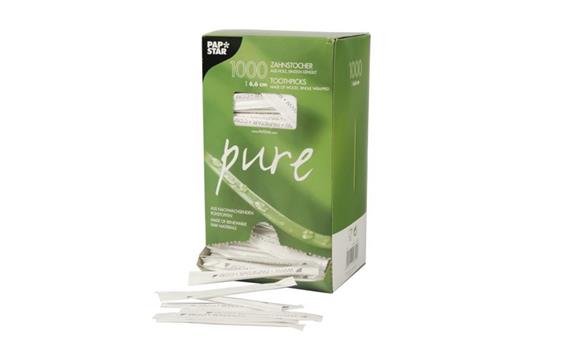 170544 Papstar 16691 Tannstikker PURE rund 6,5cm (1000) 