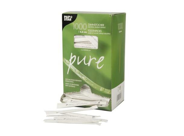 Tannstikker PURE rund 6,5cm (1000) 