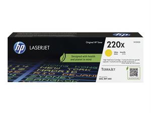 Toner HP 220X gul LaserJetPro 4202dn Inntil 5500 sider 