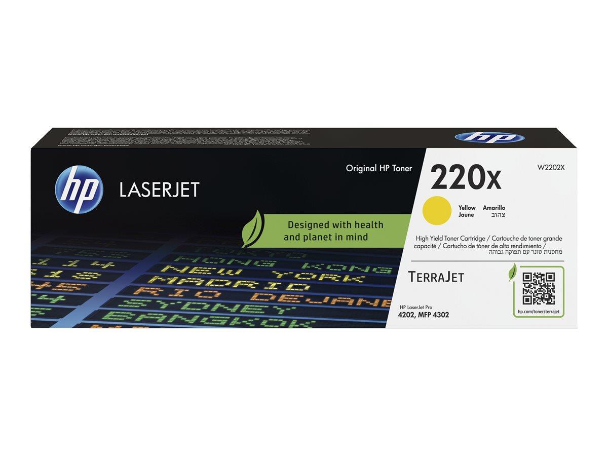 9442683 HP W2202X Toner HP 220X gul LaserJetPro 4202dn Inntil 5500 sider