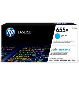 Toner HP CF451A 655A 10,5K Cyan M652 | M653 | MFP681 | MFP682