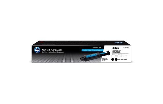 9435679 HP W1143AD Toner Neverstop  Reload Kit 2 x 2,5K 143AD Toner 2 x2500 sider | 2 pack