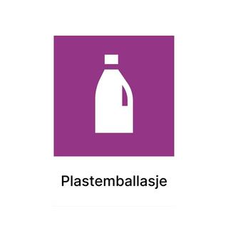 Avfallsmerker Plast A4 Kildesortering | Selvklebende