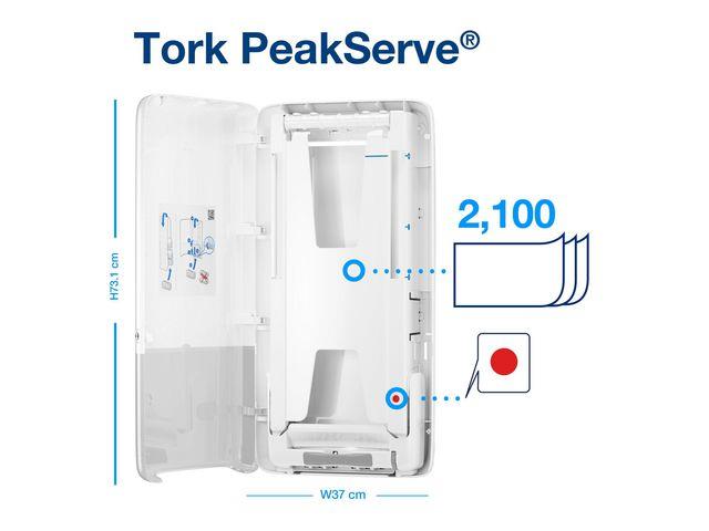 158925 Tork 552500 Dispenser TORK PeakServe H5 hvit 