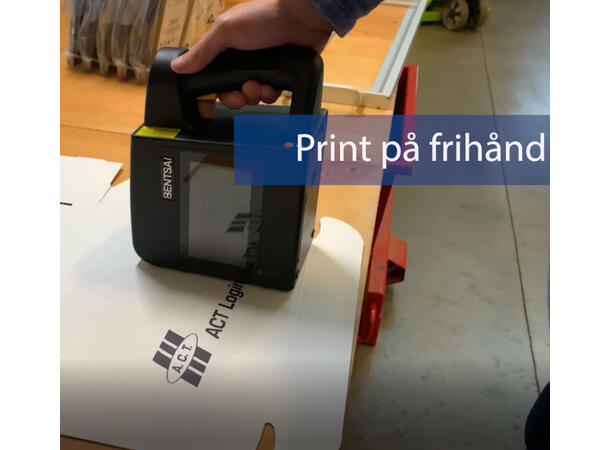 Håndholdt blekkstråleskriver B85 med koffert, 4 blekkpatroner og skinne 