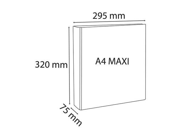 10078619 Exacompta 51944E Innstikkperm EXACOMPTA A4+ 50/75mm 4ring Hvit | D-Ring