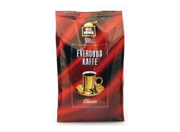 Kaffe EVERGOOD classic hele bønner 500g 