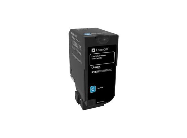 LEXMARK 3,5K Return Program Cyan Toner Blå toner til CS720, CX725 
