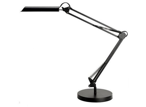 Lampe UNILUX LED Swingo sort Bordlampe | Arbeidsbelysning 