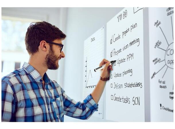 Magic Chart LEGAMASTER 60x80 whiteboard Elektroststisk skriveark - klebende 