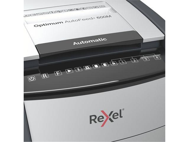 227615 Rexel 2020600MEU Makuleringsmaskin REXEL Auto+ 600M P5 Makuleringsmaskin med mikrokutting