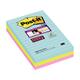 151749 Post-It70005290831 POST-IT® SuperS 101x152mm linj Miami (3) Fargede notatblokker ass.