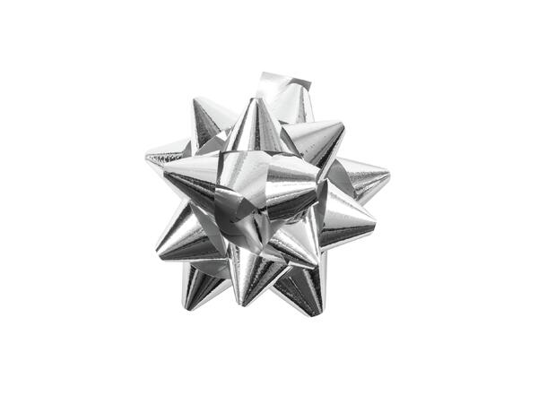 Pakkerosett 3,5 cm sølv metallic 