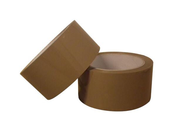 Pakketape Akryl 50mmX66m 32my Brun (36) Hightack | Emballasjetape 