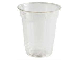 Plastglass klar rPET 0,3 l | 95 x 102mm pakke med 50 glass 