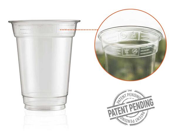 Plastglass klar rPET 0,5 l | 95 x 149mm pakke med 50 glass 