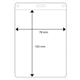 9437445 17923-0000 Plastlomme - Cardkeep, stående Innvendig mål 78 x 103mm