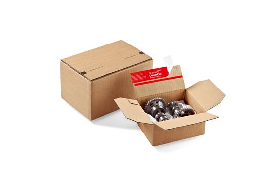 9426959   Posteske med automatbunn 230 x 160 x 125 mm | brun bølgepapp