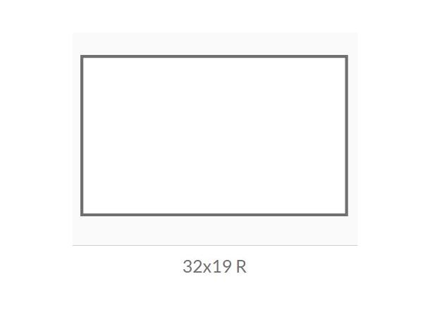Prisetikett 32x19mm Hvit (1000) Avtagbart lim 