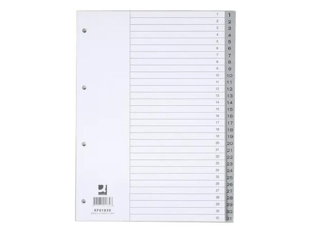 Register PP 1-31 A4 m/indeksark grå (10) 