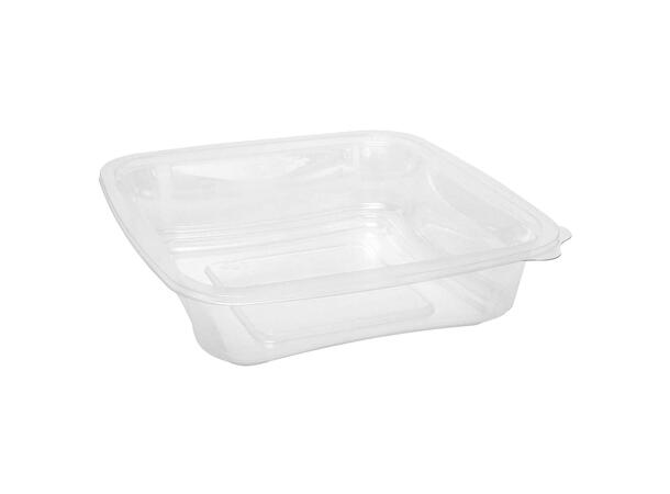 Salatbeger "SQ" 750ml |180x180x48mm Begerbunn klar rPET uten lokk (396 stk) 