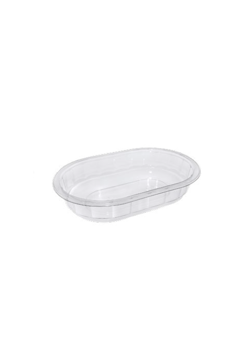 9433809 Paccor 108716 Salatbeger &quot;V-Serie&quot; 425ml |175x115x36mm Begerbunn klar rPET uten lokk(720 stk)